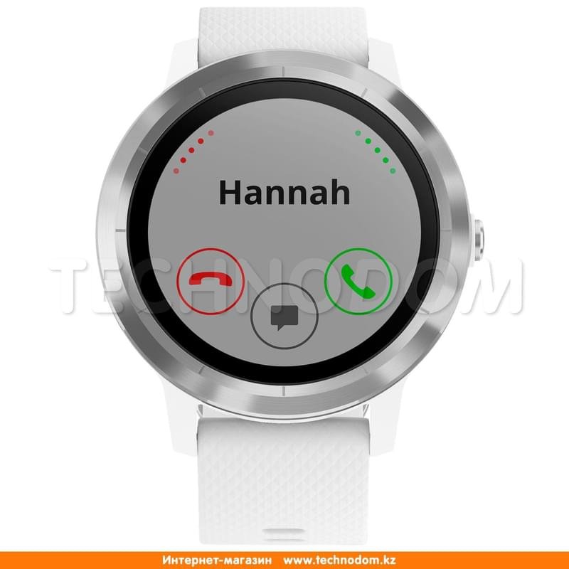 Смарт часы Garmin vivoactive 3 White/White Silicone/Stainless Steel - фото #1