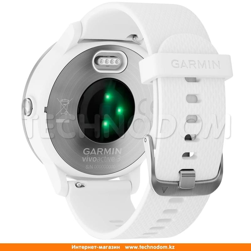 Смарт часы Garmin vivoactive 3 White/White Silicone/Stainless Steel - фото #7