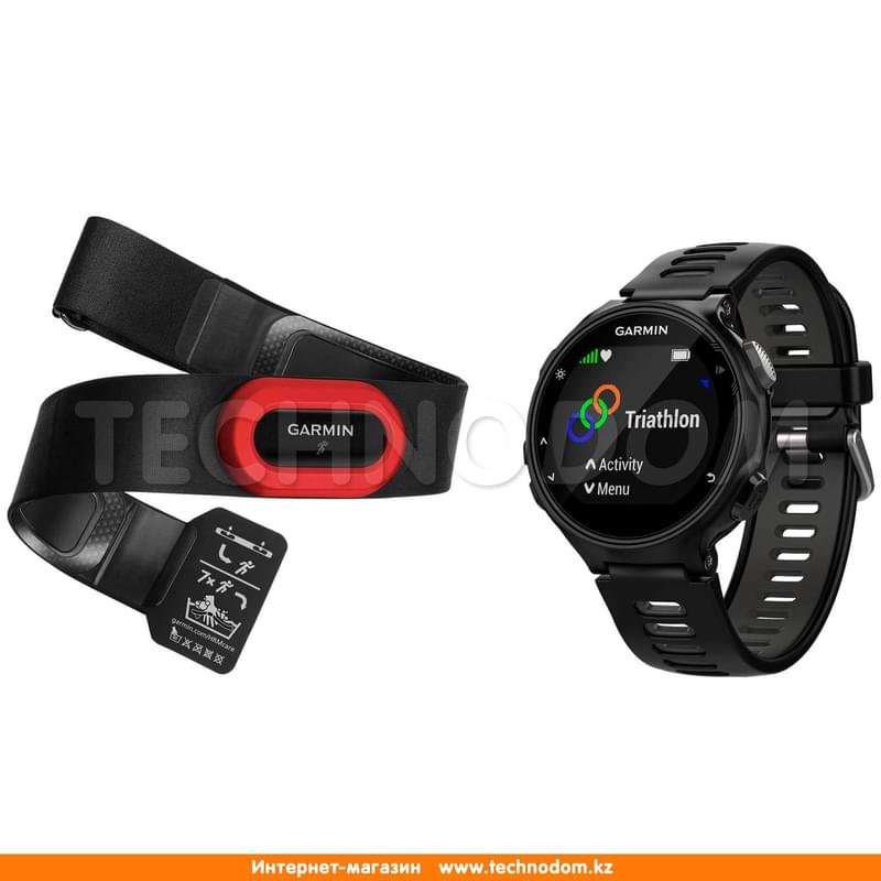 Смарт часы Garmin Watch Forerunner 735 XT HRM Black - фото #3