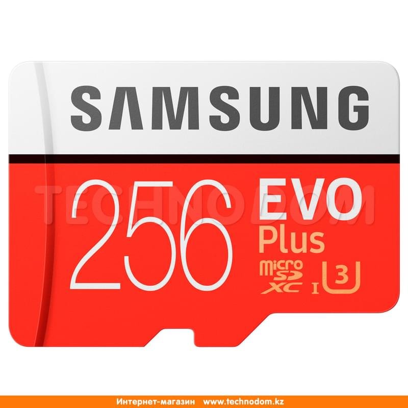 MicroSD 256GB Samsung Evo+ Жады картасы, UHS-I 95MB/s, Class 10 + SD Adapter (MB-MC256GA/RU) - фото #0