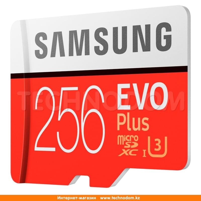 Карта памяти MicroSD 256GB Samsung Evo+, UHS-I 95MB/s, Class 10 + SD Adapter (MB-MC256GA/RU) - фото #1