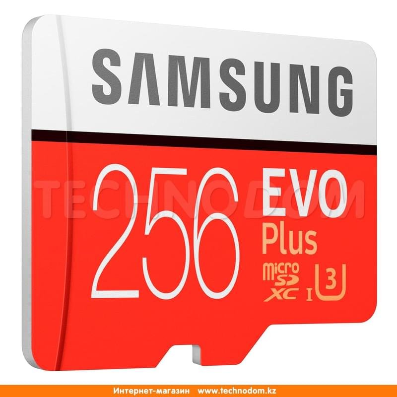 MicroSD 256GB Samsung Evo+ Жады картасы, UHS-I 95MB/s, Class 10 + SD Adapter (MB-MC256GA/RU) - фото #2