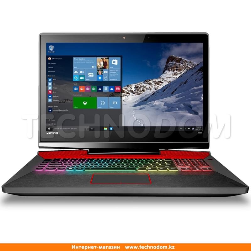 Игровой ноутбук Lenovo IdeaPad Y920 i7 7700HQ / 4 ГБ / 32ГБ / 2000HDD / GTX1070 8ГБ / 17.3 / Win10 / (80YW000MRK) - фото #0