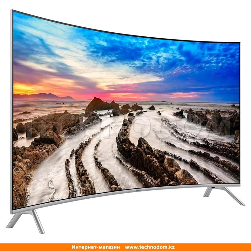 Телевизор 55" Samsung UE55MU7500UXCE LED UHD Smart Curved Silver - фото #2
