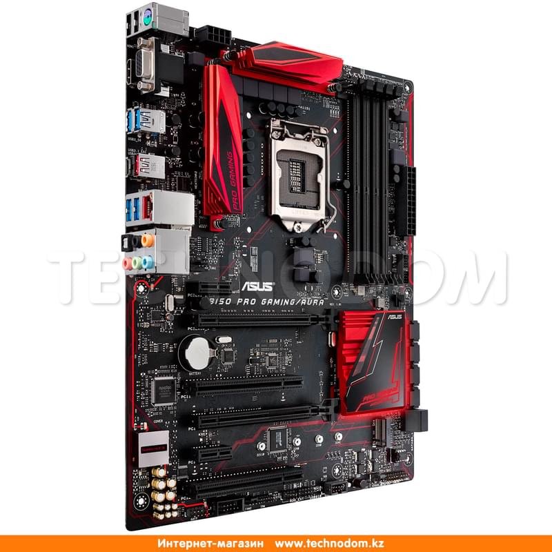 Материнская плата Asus B150 PRO Gaming LGA1151 4DDR4 PCI-E 2x16 2x1 (HDMI+VGA) ATX - фото #2