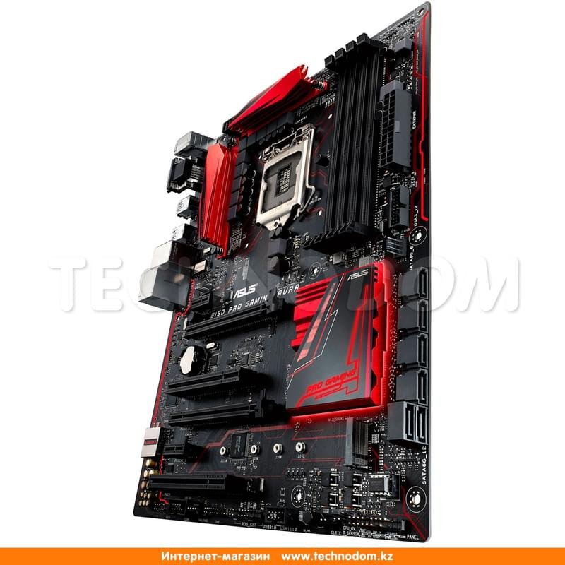 Материнская плата Asus B150 PRO Gaming LGA1151 4DDR4 PCI-E 2x16 2x1 (HDMI+VGA) ATX - фото #3