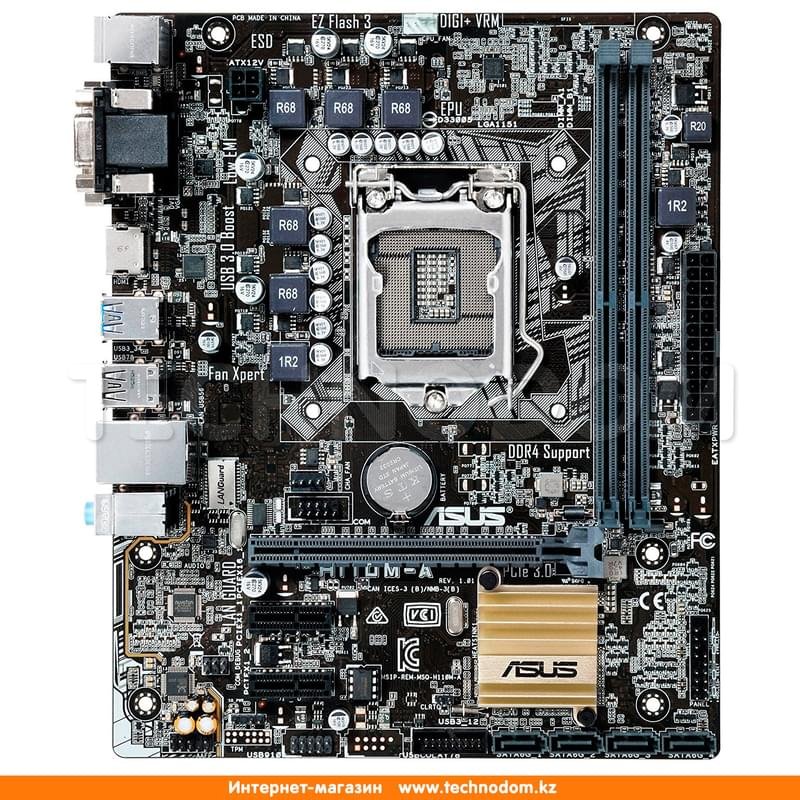 Материнская плата Asus H110M-C LGA1151 2DDR4 PCI-E 1x16 2x1 (DVI-D+VGA) mATX - фото #0