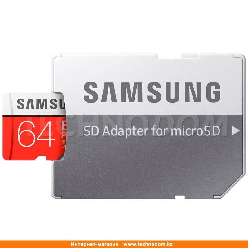 Карта памяти MicroSD 64GB Samsung Evo+, UHS-I 95MB/s, Class 10 + SD Adapter (MB-MC64GA/RU) - фото #4