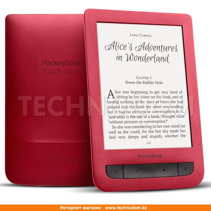 Электронная книга PocketBook 626 Touch Lux 3, Ruby Red - фото #1