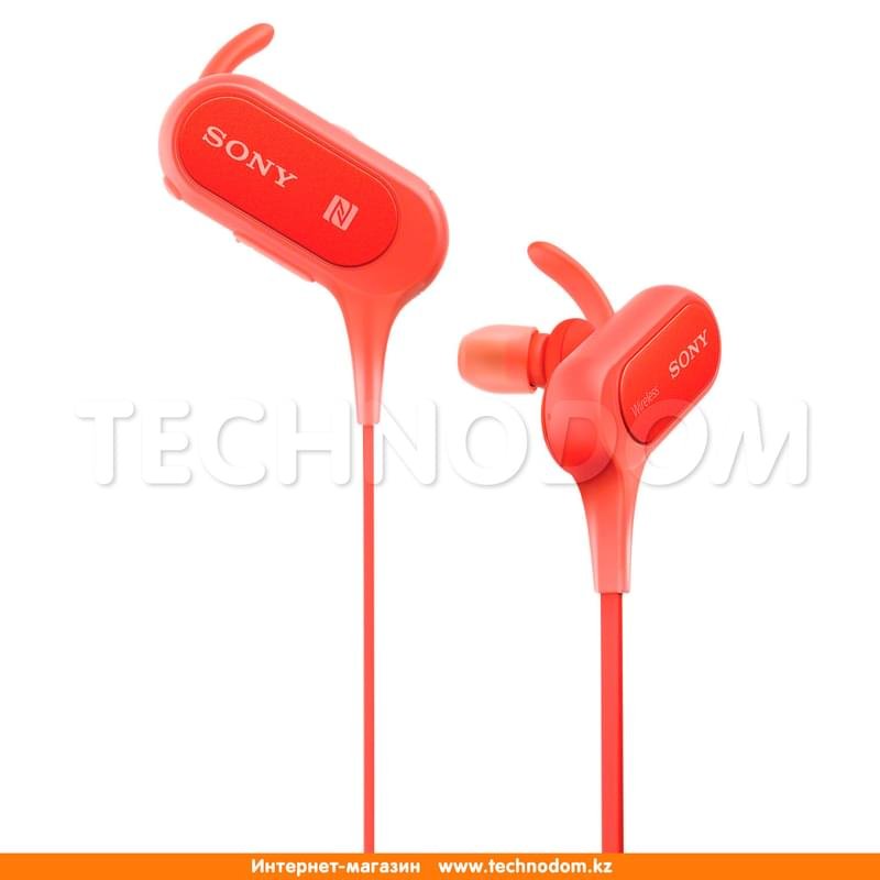 Наушники Вставные Sony Bluetooth MDR-XB50BS, Red - фото #0