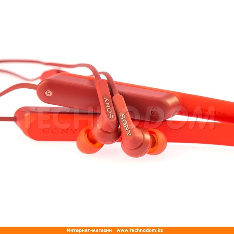 Наушники Вставные Sony Bluetooth MDR-XB70BT, Red - фото #4