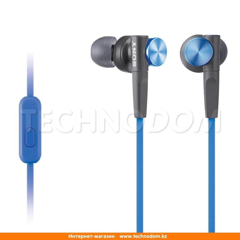 Наушники Вставные с Микрофоном Sony MDR-XB50AP, Blue - фото #0