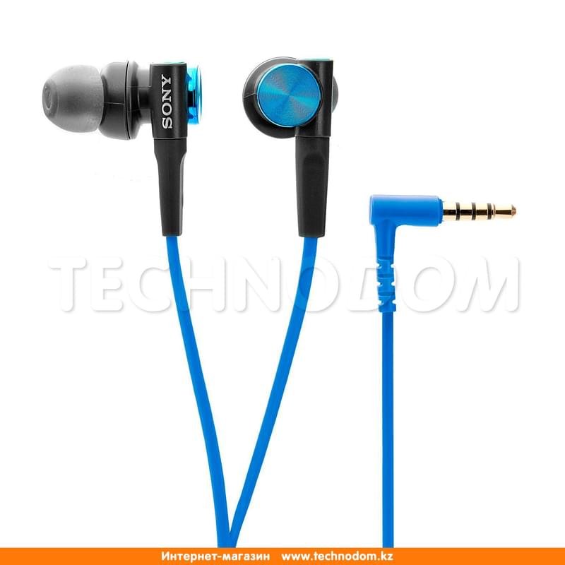 Наушники Вставные с Микрофоном Sony MDR-XB50AP, Blue - фото #1
