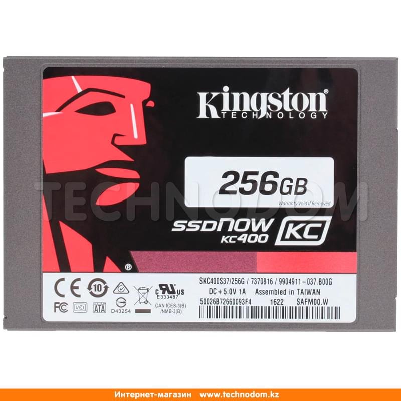 Внутренний SSD 2.5" 7мм 256GB Kingston KC400, SATA-III MLC (SKC400S37/256G) - фото #0