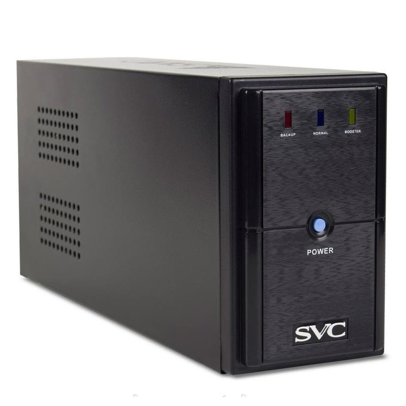 ИБП SVC, 800VA/480W, AVR:165-275В, 2Shuko, Black (V-800-L) - фото #0