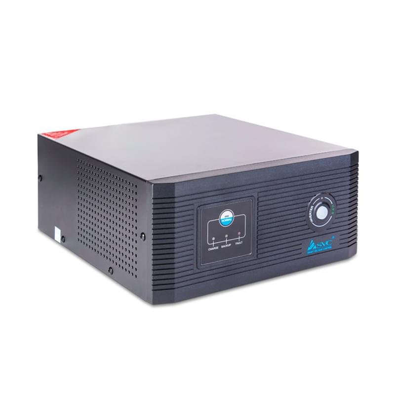 Инвертор SVC, 800VA/640W, Клем.К, 2Shuko, 1*USB 2A, LED, Чистая синусоида, 1,5м Black (DIL-800) - фото #0