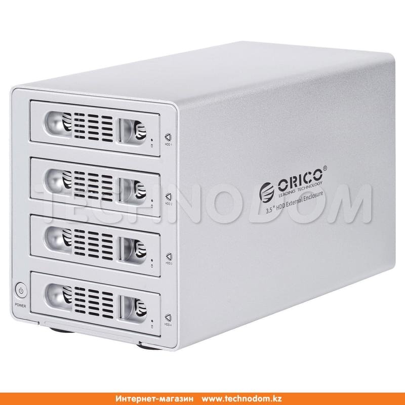 Сетевой накопитель ORICO, 4 bay 3.5 SATA to USB3.0 (ORICO 3549SUSJ3-EU-SV) - фото #0