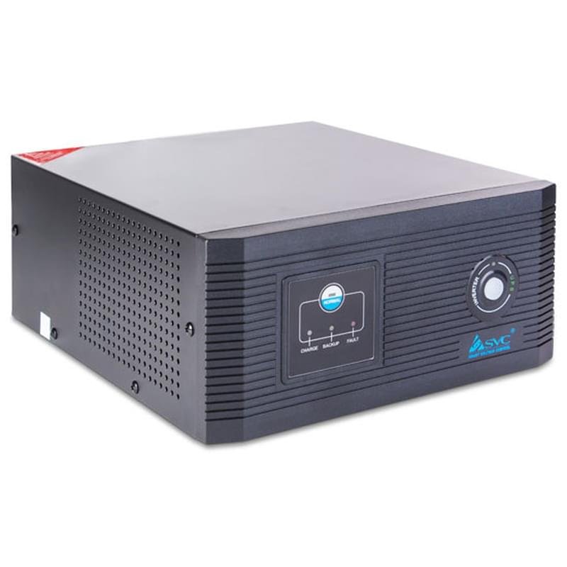 Инвертор SVC, 1000VA/800W, Клем.К, 2Shuko, 1*USB 2A, LED, Чистая синусоида, 1,5м Black (DIL-1000) - фото #0