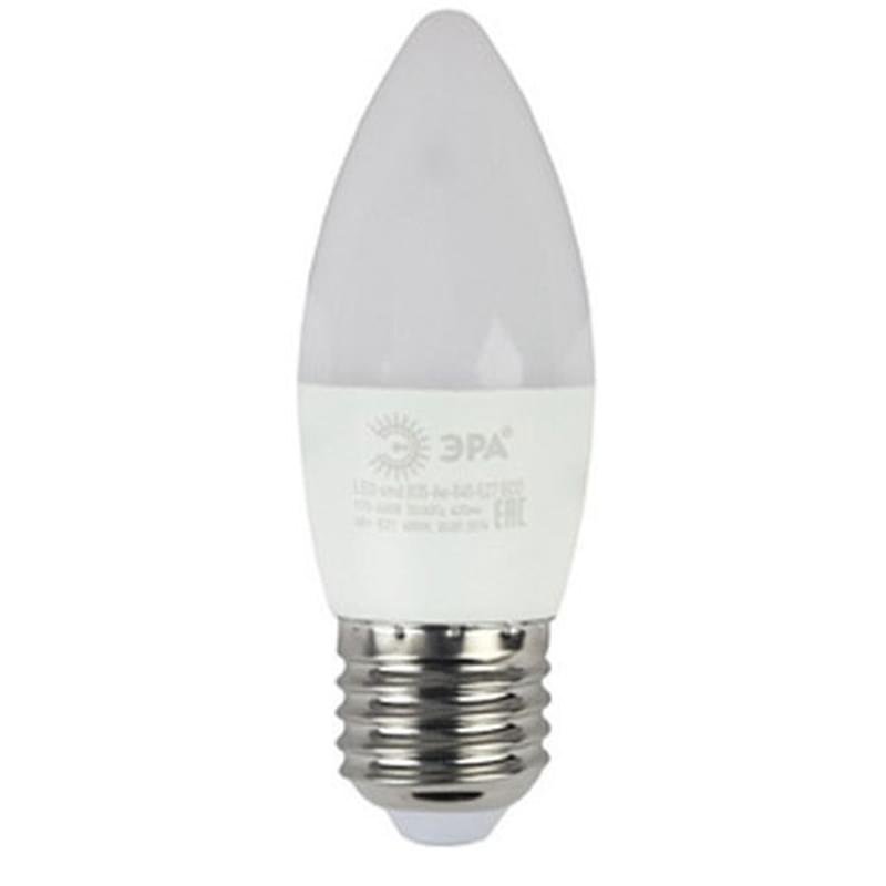Светодиодная лампа ЭРА 6W (40W) 2700K 420lm E27 ND Тёплый - фото #0