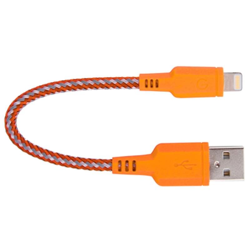 Кабель USB 2.0 - Lightning (MFi), Energеa, 0,16м, Оранжевый (CBL-NT-ORG016) - фото #0