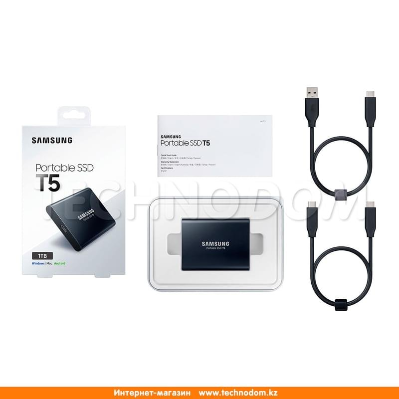 Внешний SSD 1.8" 1TB Samsung T5, USB 3.1 (MU-PA1T0B/WW) - фото #5