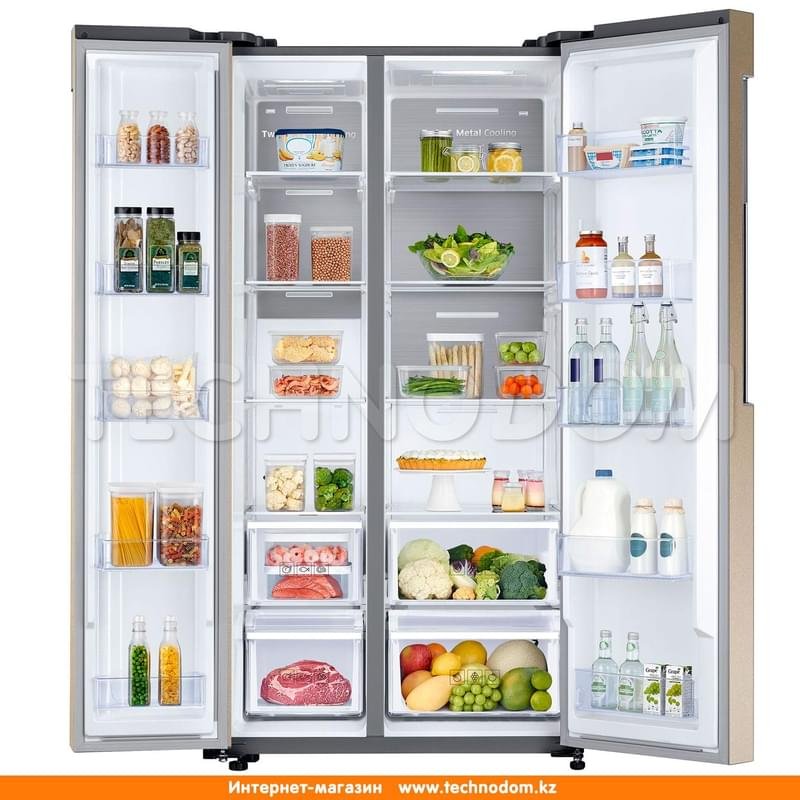 Side-by-Side холодильник Samsung RS-62K6130FG - фото #4