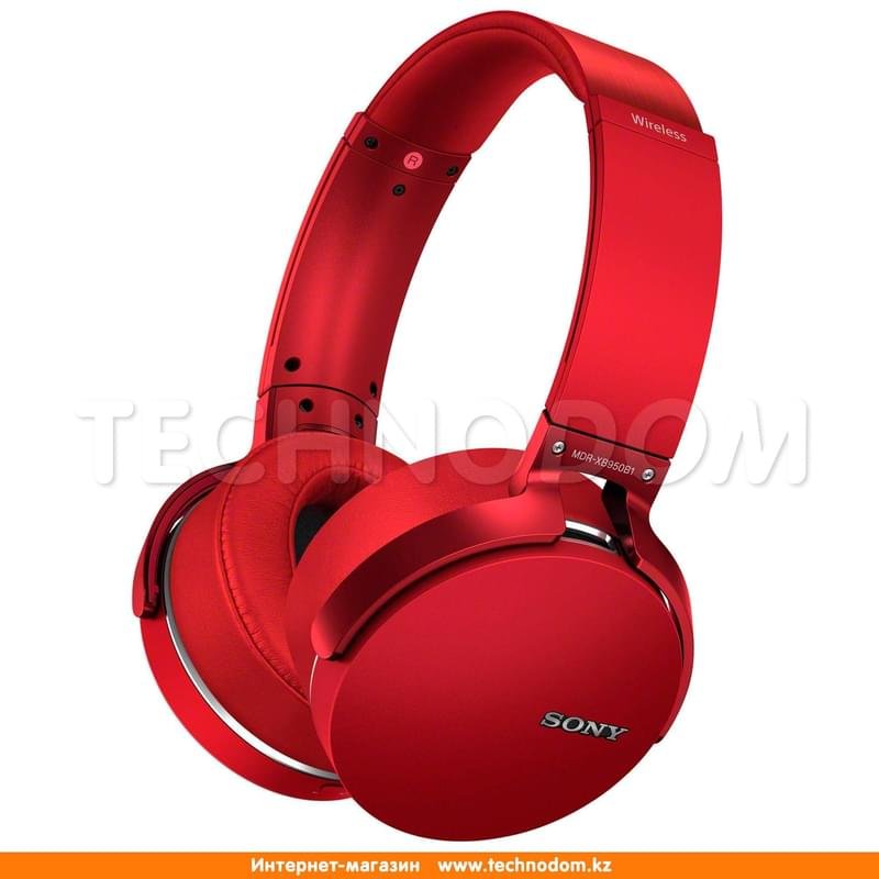 Наушники Накладные Sony Bluetooth MDR-XB950B1, Red - фото #3