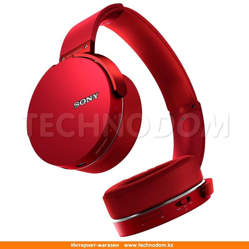 Наушники Накладные Sony Bluetooth MDR-XB950B1, Red - фото #4