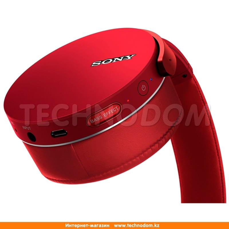Наушники Накладные Sony Bluetooth MDR-XB950B1, Red - фото #7
