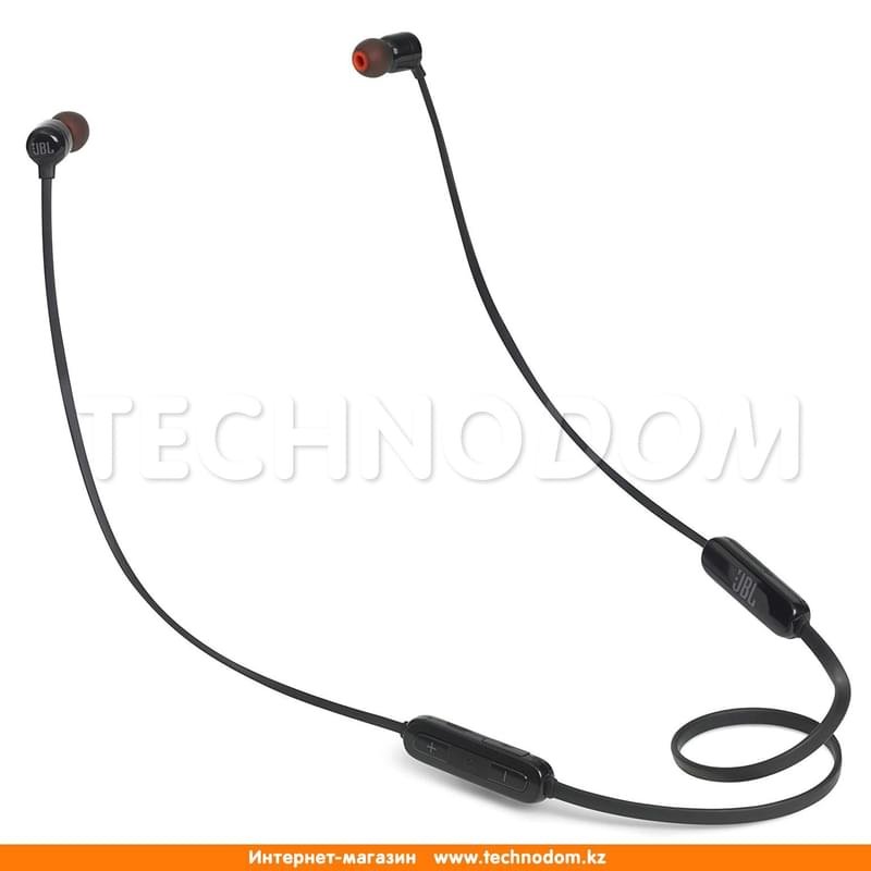 Наушники Вставные с Микрофоном JBL Bluetooth JBLT110BT, Black - фото #0