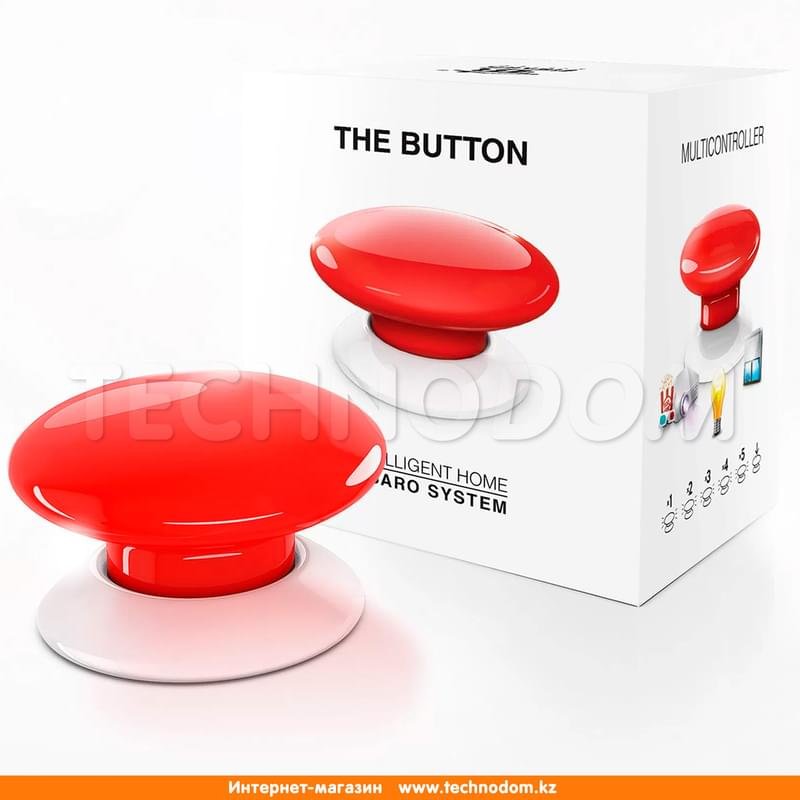 Кнопка управления Fibaro Button Z-Wave (КРАСНАЯ) - фото #0