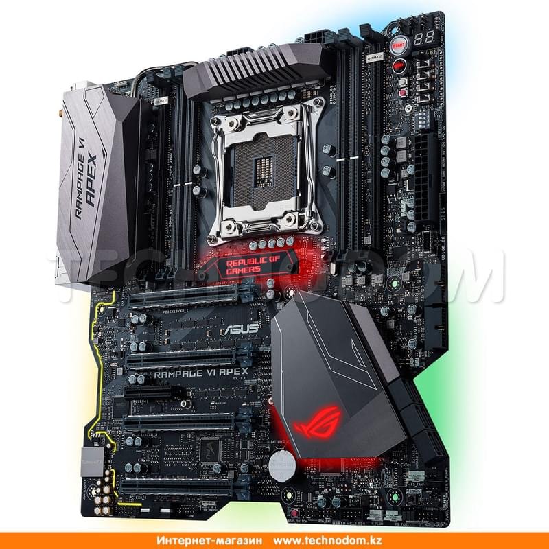 Материнская плата Asus RAMPAGE VI APEX X299 LGA2066 4DDR4 PCI-E 4x16 1x1 eATX - фото #7