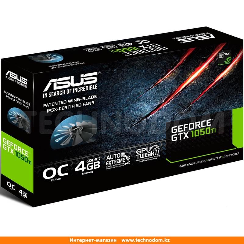 Видеокарта Asus GeForce GTX 1050 Ti 4Gb 128bit GDDR5 (GTX1050TI-DC2O4G) - фото #5