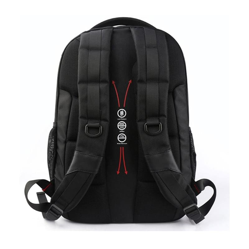 Рюкзак для ноутбука 15.6" Miracase VERA, Black, полиэстер (NB-8122B) - фото #4