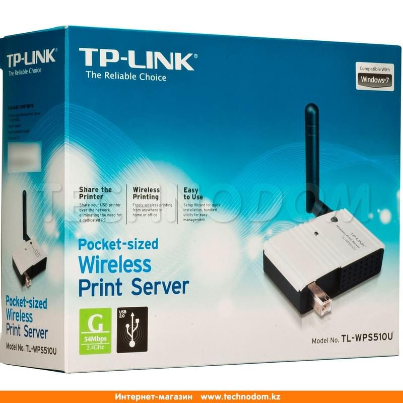 Беспроводной компактный принт-сервер, TP-Link TL-WPS510U, 1*USB, до 150 Mbps (TL-WPS510U) - фото #8