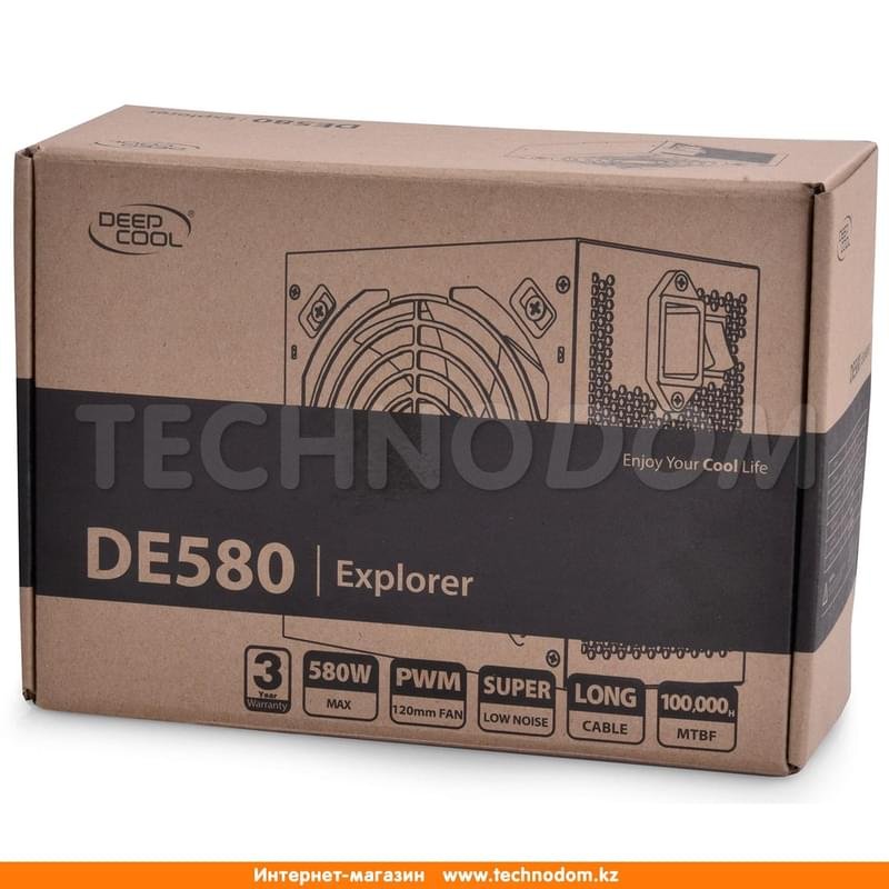 Блок питания Deepcool ATX 580W (GP-N-DE580) 20+4 pin, 4+4pin, 4*Sata, 3*Molex, 1*PCI-E 6+2 pin - фото #6