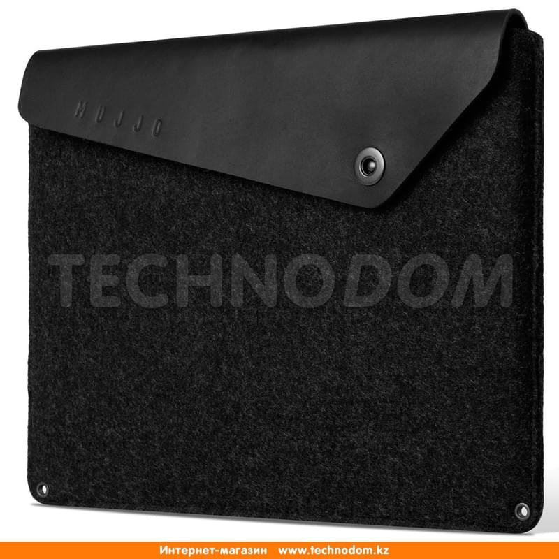 Чехол для MacBook Pro 15" MUJJO Sleeve, Black, кожа/войлок (MUJJO-SL-033-BK) - фото #2