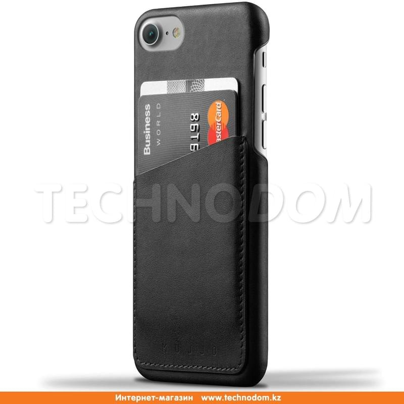 Чехол для iPhone 7/8 MUJJO, Wallet Case, Кожа, Black (MUJJO-CS-090-BK) - фото #0