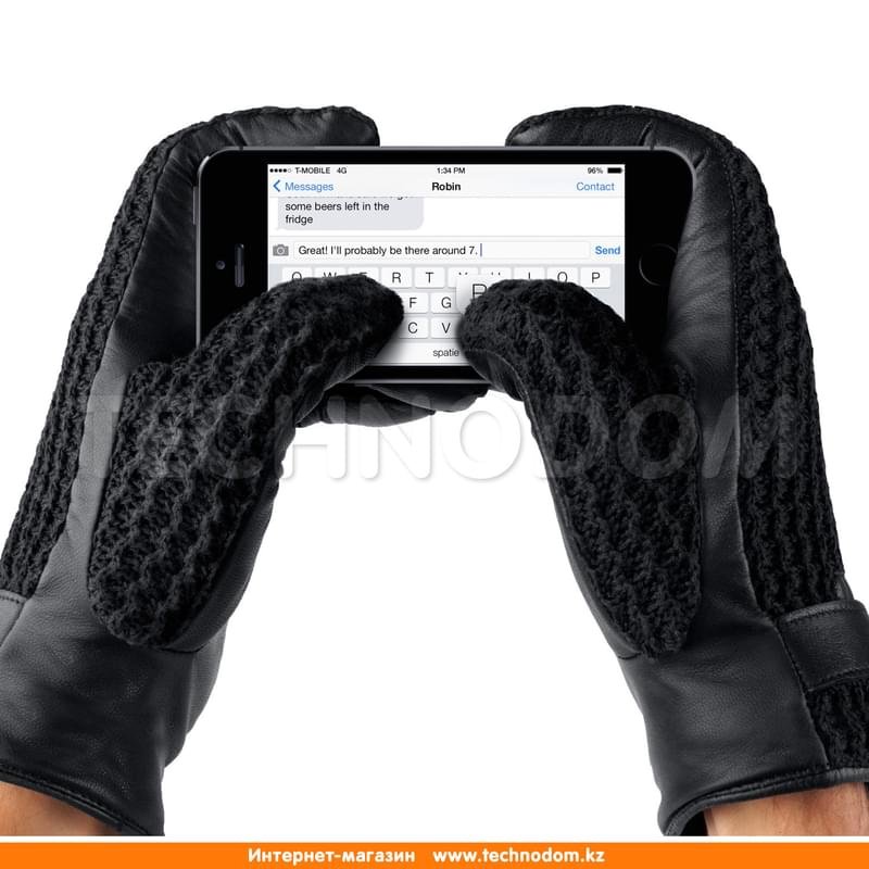 Кожаные перчатки MUJJO, Сrochet Touchscreen 8.5 (MUJJO-GLLT-020-85) - фото #3
