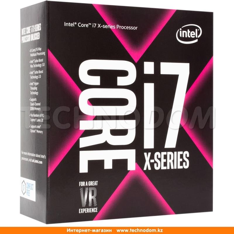 Процессор Intel Core i7-7820X (C8/T16, 11M Cache, 3.6 up to 4.3GHz) LGA2066 BOX - фото #0