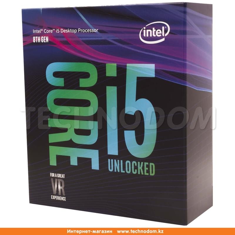 Процессор Intel Core i5-8600K (C6/T6, 9M Cache, 3.6 up to 4.3GHz) LGA1151 BOX - фото #1