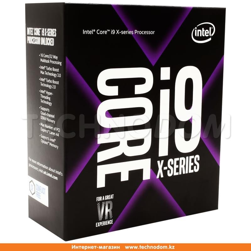 Процессор Intel Core i9-7960X (C16/T32, 22M Cache, 2.8 up to 4.2GHz) LGA2066 BOX - фото #0