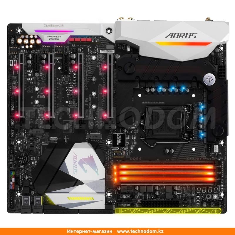 Материнская плата Gigabyte AORUS GA-Z270X-Gaming 9 r.1 LGA1151 4DDR4 PCI-E 4x16 2x1 (HDMI+DP) ATX - фото #1