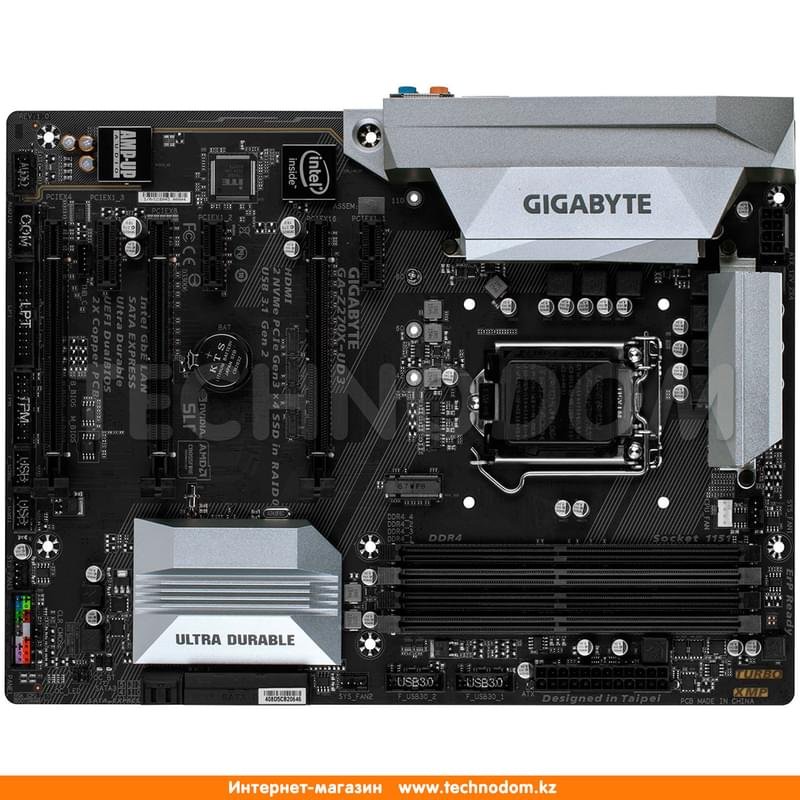 Материнская плата Gigabyte GA-Z270X-UD3 r.1 LGA1151 4DDR4 PCI-E 3x16 3x1 (HDMI) ATX - фото #4