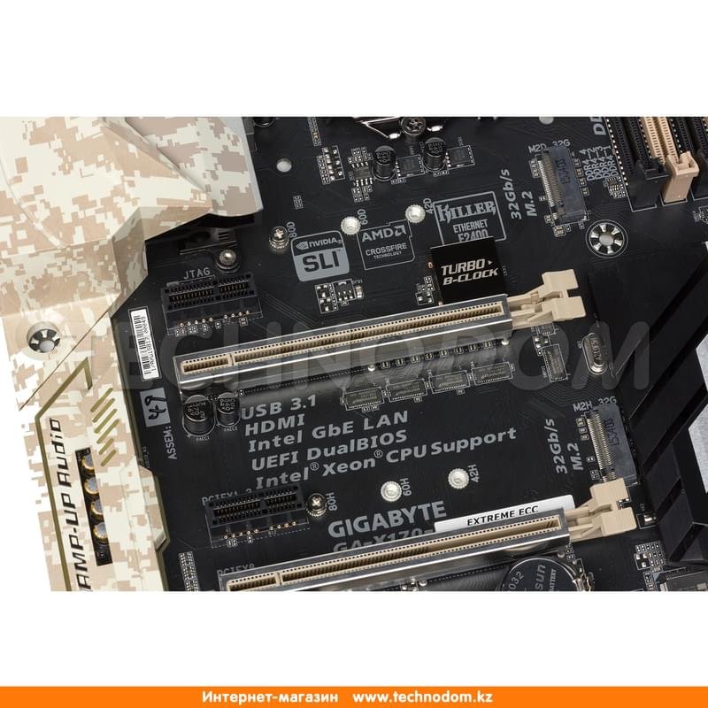 Материнская плата Gigabyte GA-X170-Extreme ECC r.1 LGA1151 C236 4DDR4 PCI-E 3x16 3x1 (HDMI+DP) ATX - фото #5