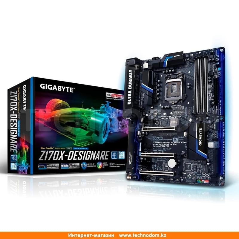 Материнская плата Gigabyte GA-Z170X-Designare LGA1151 4DDR4 PCI-E 3x16 3x1 (HDMI+DP) ATX - фото #0