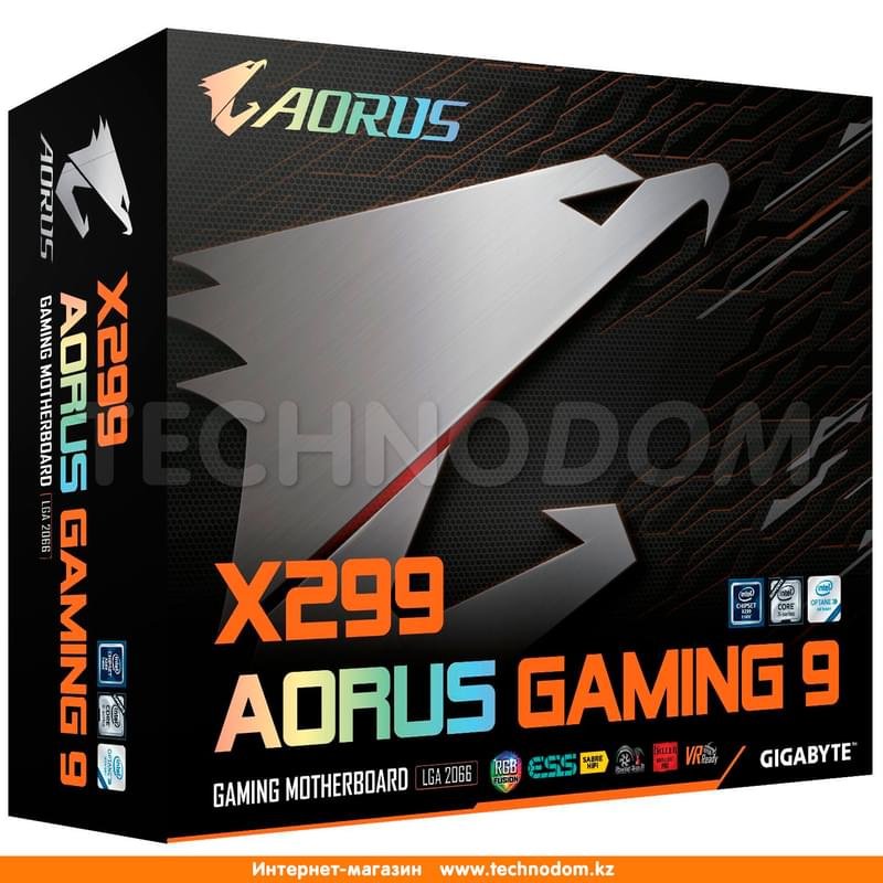 Материнская плата Gigabyte X299 AORUS Gaming 9 LGA2066 8DDR4 PCI-E 5x16 ATX - фото #6