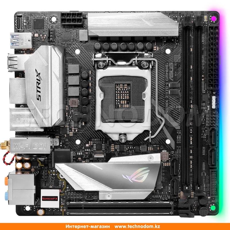 Материнская плата Asus ROG STRIX Z370-I Gaming LGA1151 2DDR4 PCI-E 1x16 (HDMI+DP) mITX - фото #0