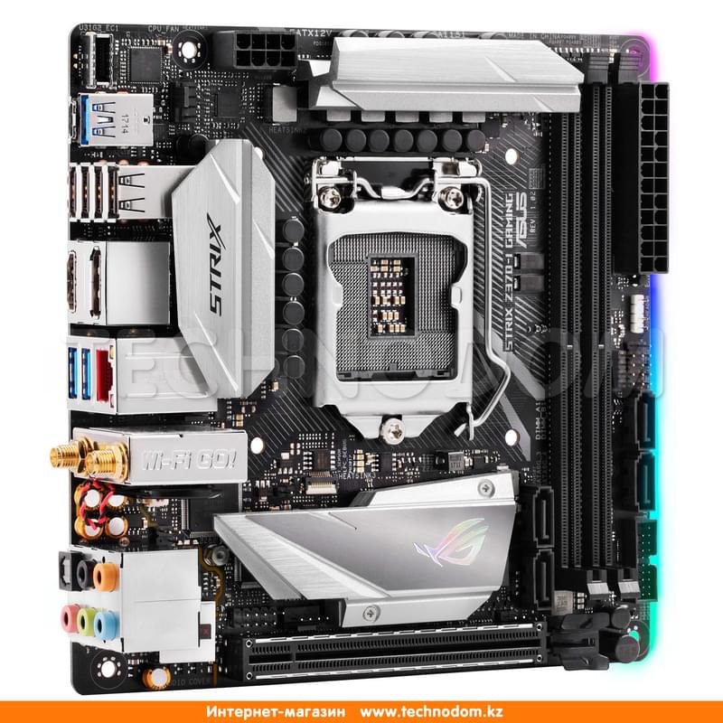 Материнская плата Asus ROG STRIX Z370-I Gaming LGA1151 2DDR4 PCI-E 1x16 (HDMI+DP) mITX - фото #2