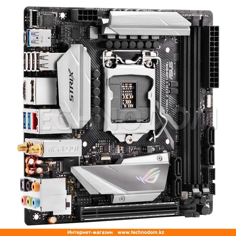 Материнская плата Asus ROG STRIX Z370-I Gaming LGA1151 2DDR4 PCI-E 1x16 (HDMI+DP) mITX - фото #3